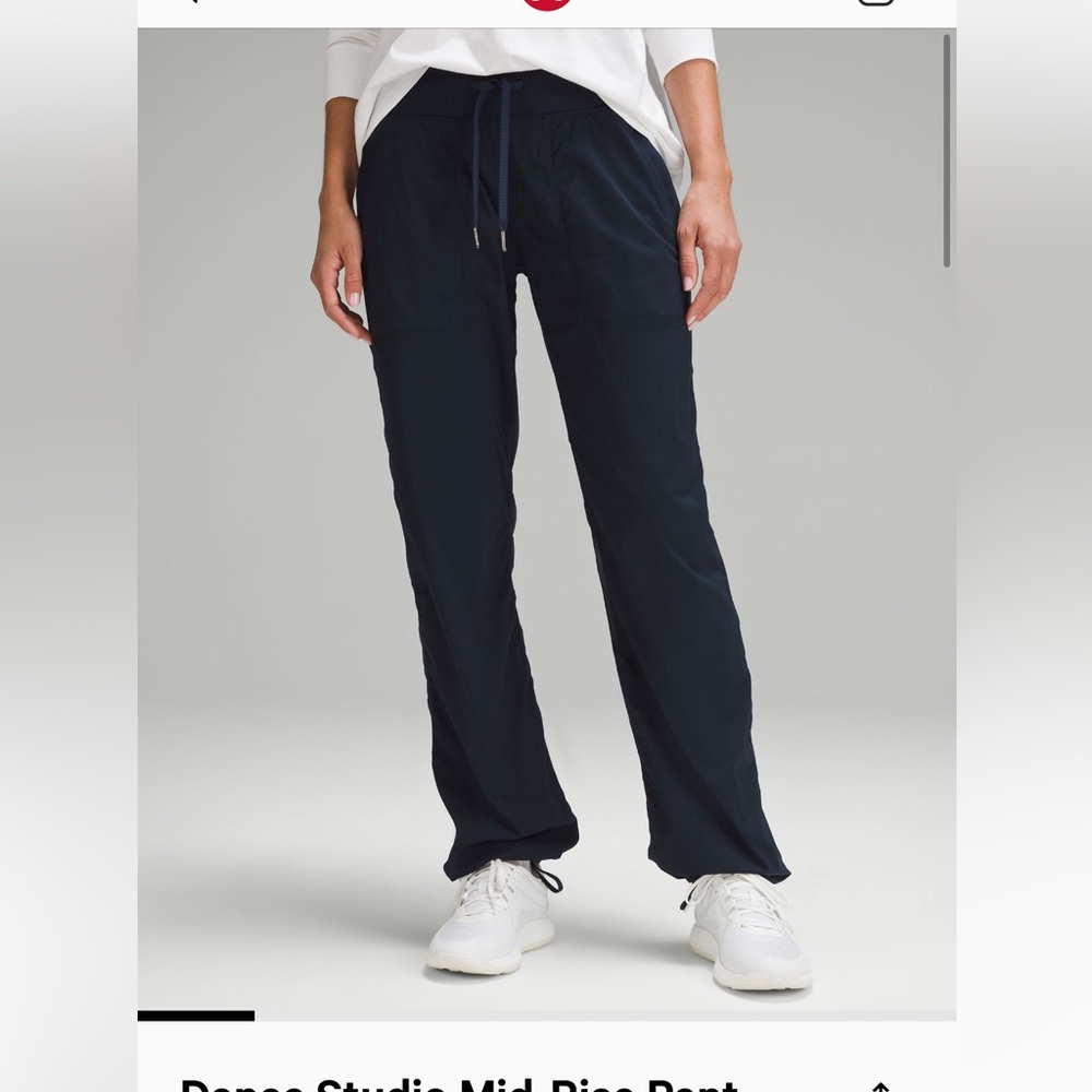 Lululemon dance studio straight leg true navy pants